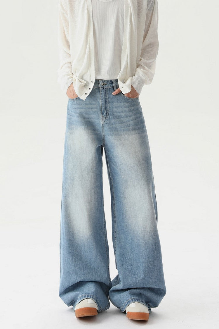 Washed Vintage Straight Leg Jeans — Turntide