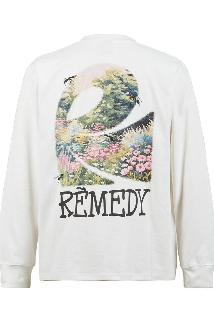 Floral Insect Embroidery Tee — Remedy — view 3