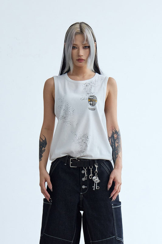 Badge Print Slim Tank