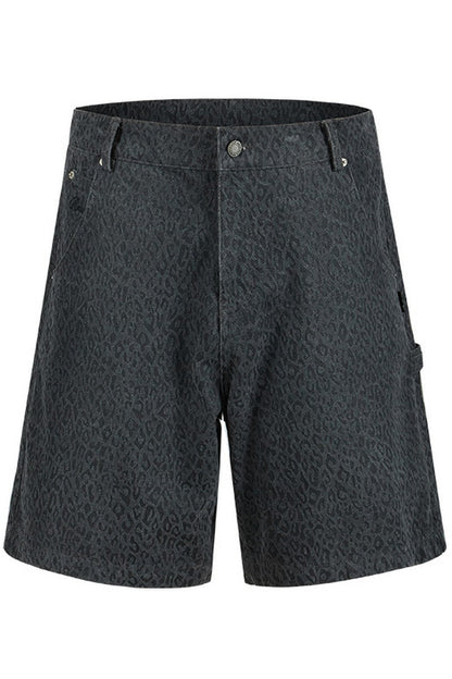 Leopard Cargo Shorts