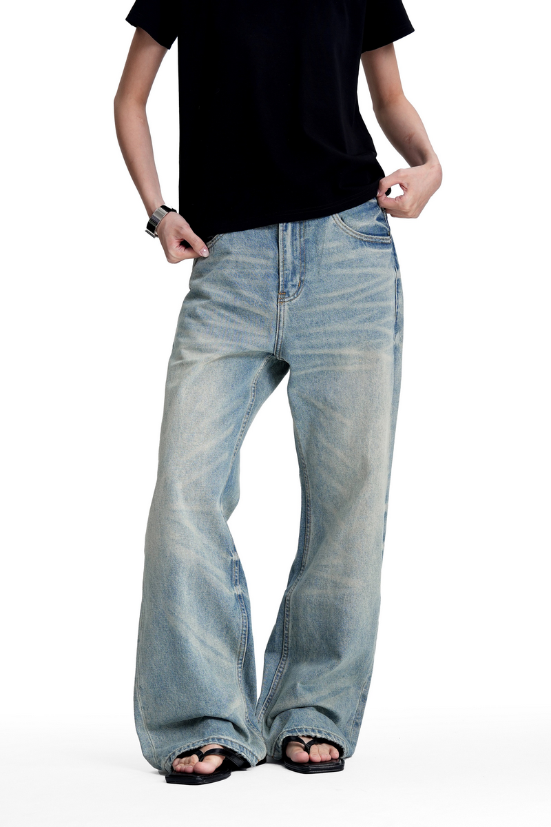Washed Stacked Jeans