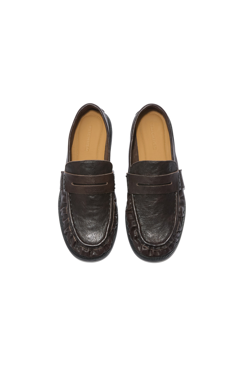 Washed Horsehide Loafers