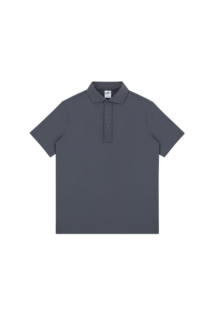 Silk Linen Polo Shirt — IDLT — view 4