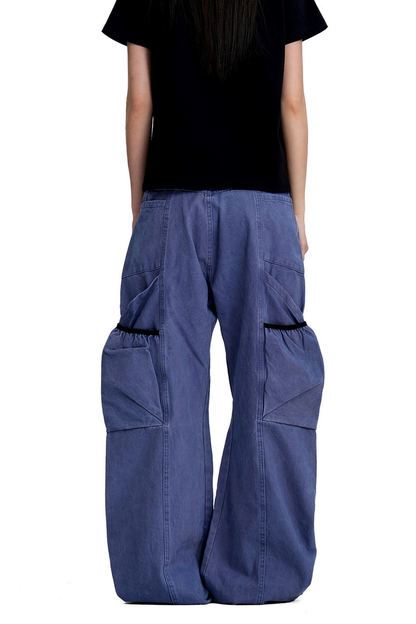 Distressed Carpenter Cargo Pants