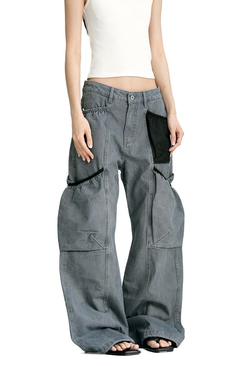 Distressed Carpenter Cargo Pants