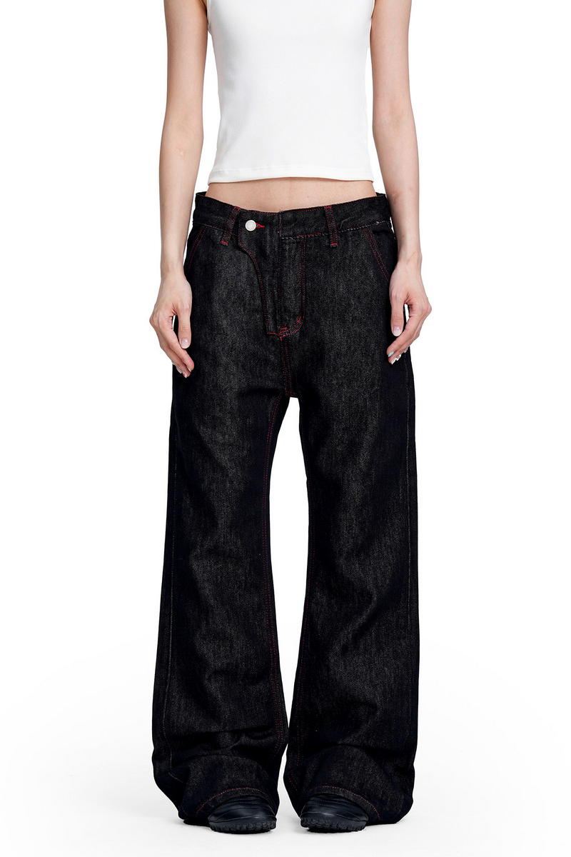 Selvedge Flared Raw Denim Jeans