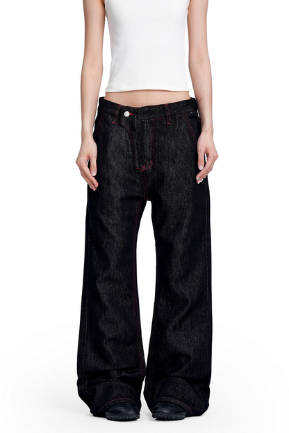 Selvedge Flared Raw Denim Jeans