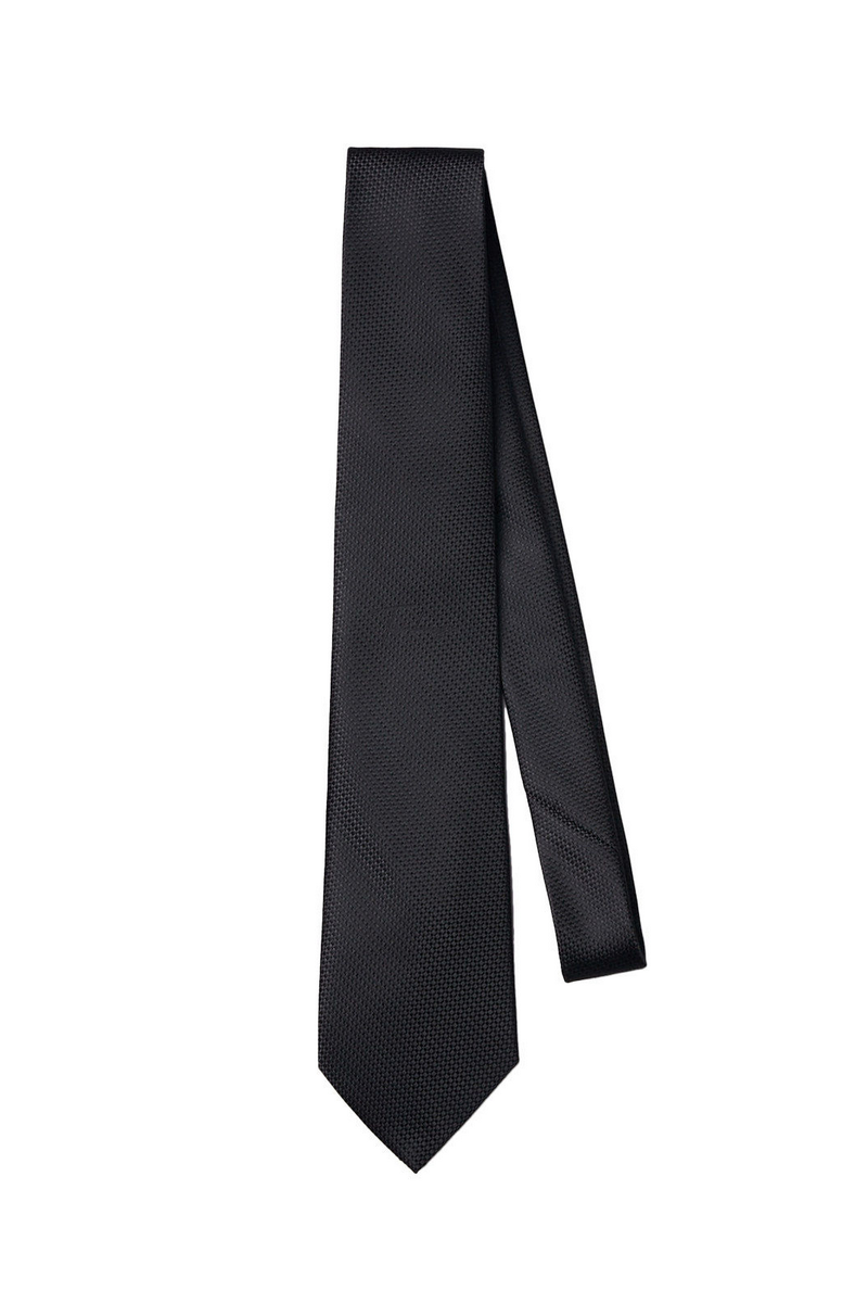 Textured Plaid Tie