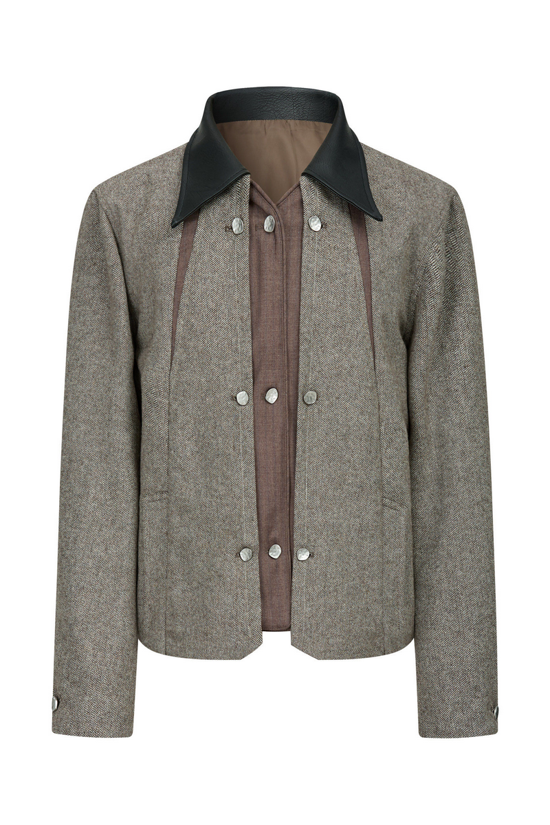 Herringbone Wool Jacket