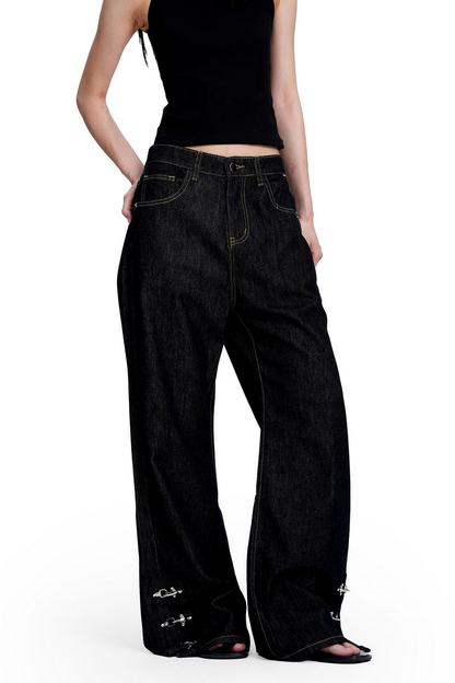 Buckle Raw Jeans