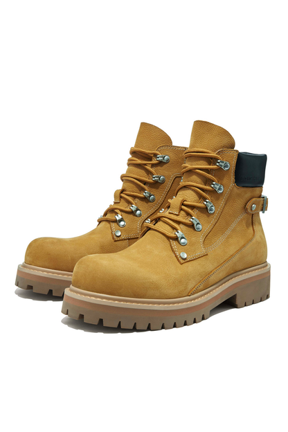 Platform Leather Work Boots