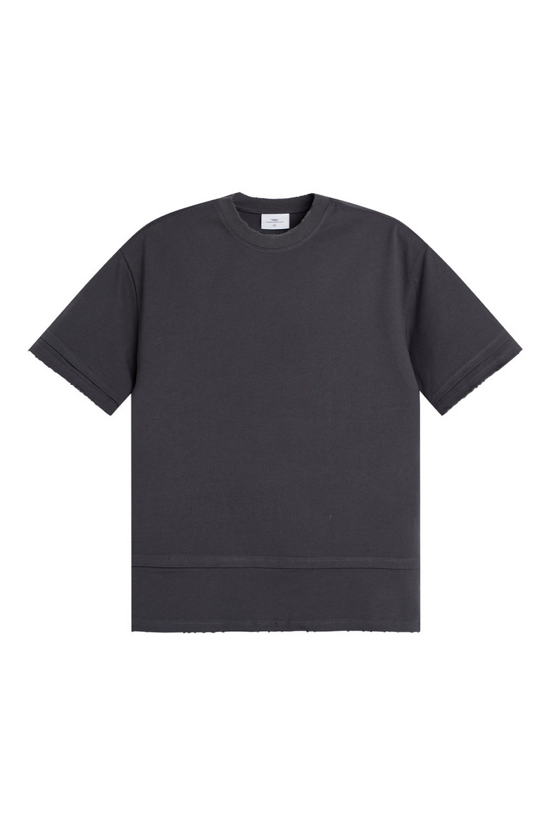 Layered Solid Crew Tee