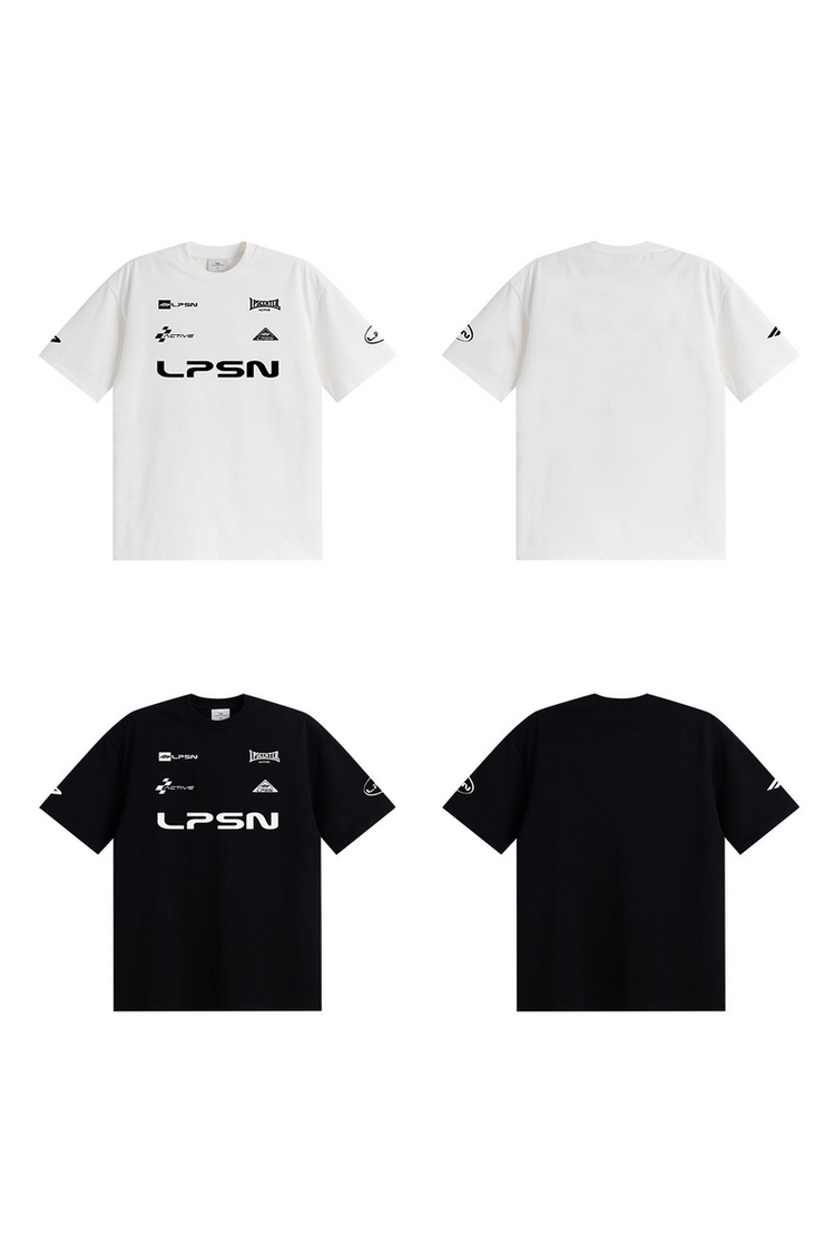 Racing Letter T-Shirt — Loopsoon — view 6