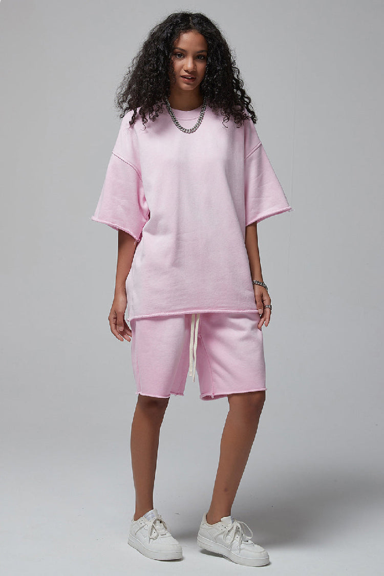 Spray Dye Cut Shorts — Trenqor Basics — view 15
