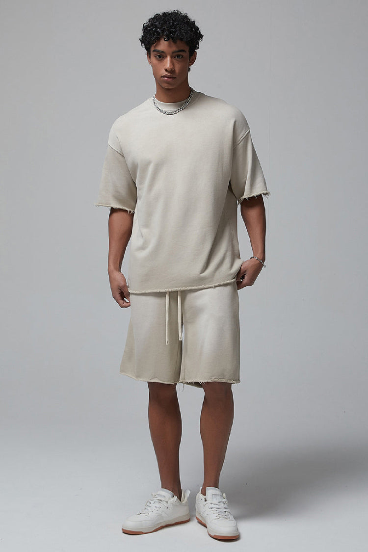 Spray Dye Cut Shorts — Trenqor Basics — view 2