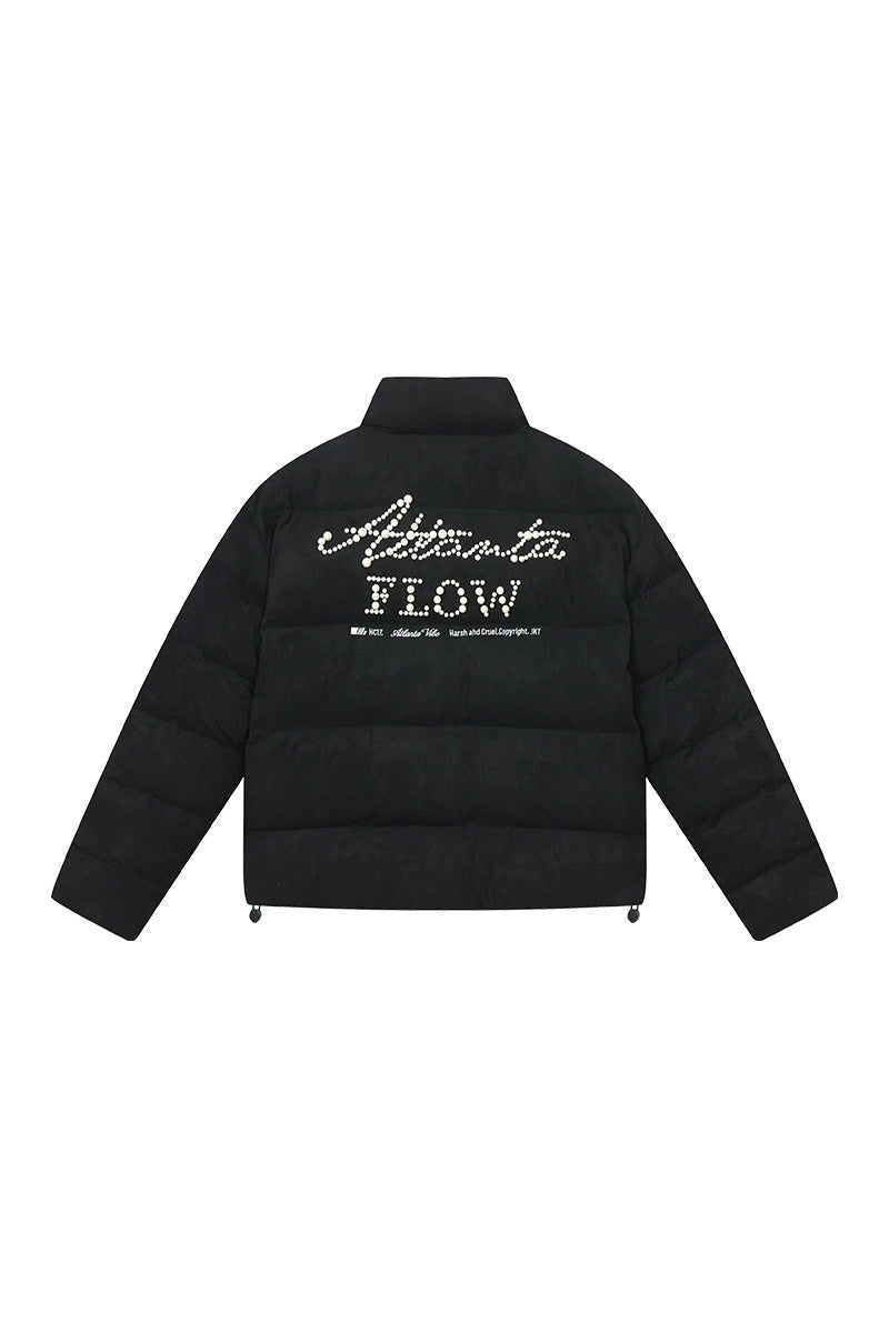Pearl Suede Graphene Puffer Jacket — Harsh and Cruel — view 6