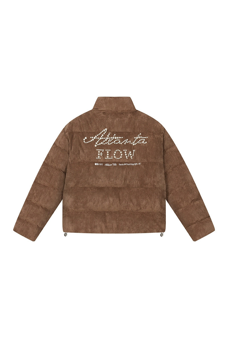 Pearl Suede Graphene Puffer Jacket — Harsh and Cruel — view 7