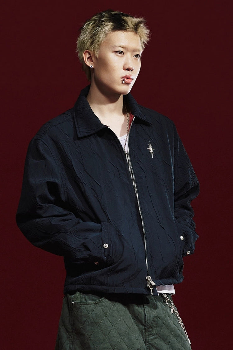 Starburst Wrinkled Oversized Jacket — Remedy