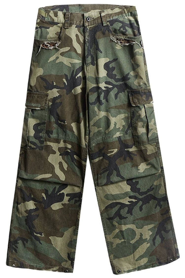 Patchwork Animal Print Cargo Pants — Remedy — view 7