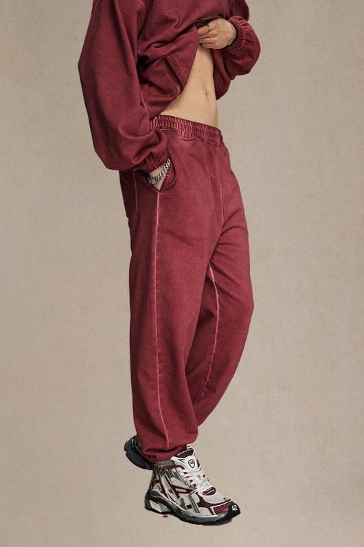 Vintage Wash Casual Pants — Trenqor Basics — view 3