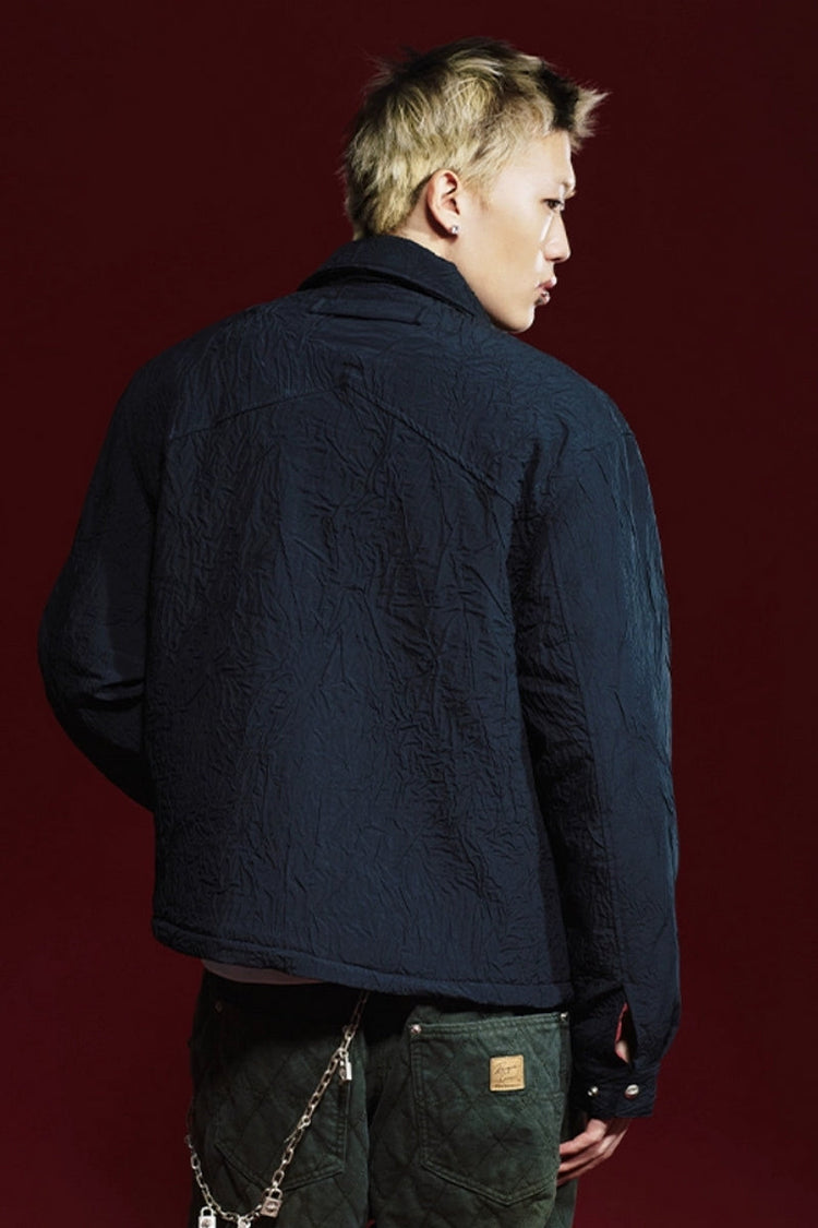 Starburst Wrinkled Oversized Jacket — Remedy — view 3