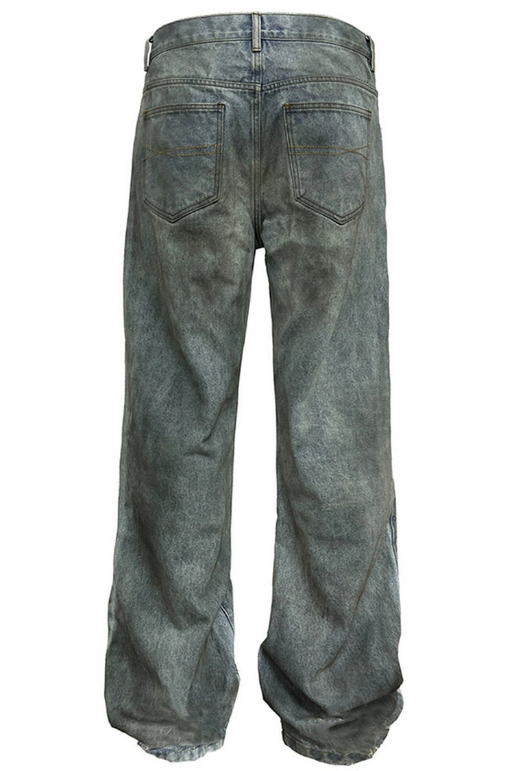 Heavy Oil-Stained Jeans — JCAESAR — view 5