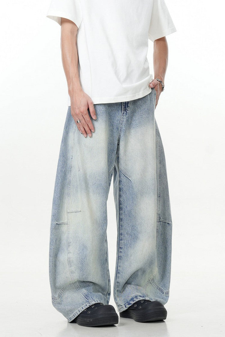 Light Blue Wide-Leg Jeans — Trenqor Basics — view 2