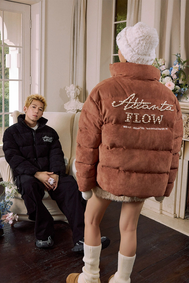 Pearl Suede Graphene Puffer Jacket — Harsh and Cruel — view 5