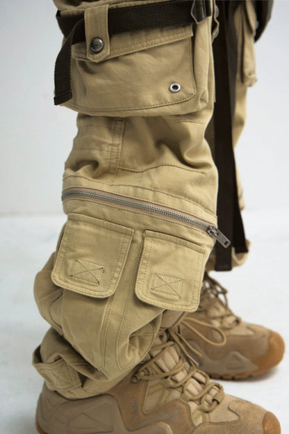 Detachable Bag Multi-Pocket Pants — PeopleStyle — view 3