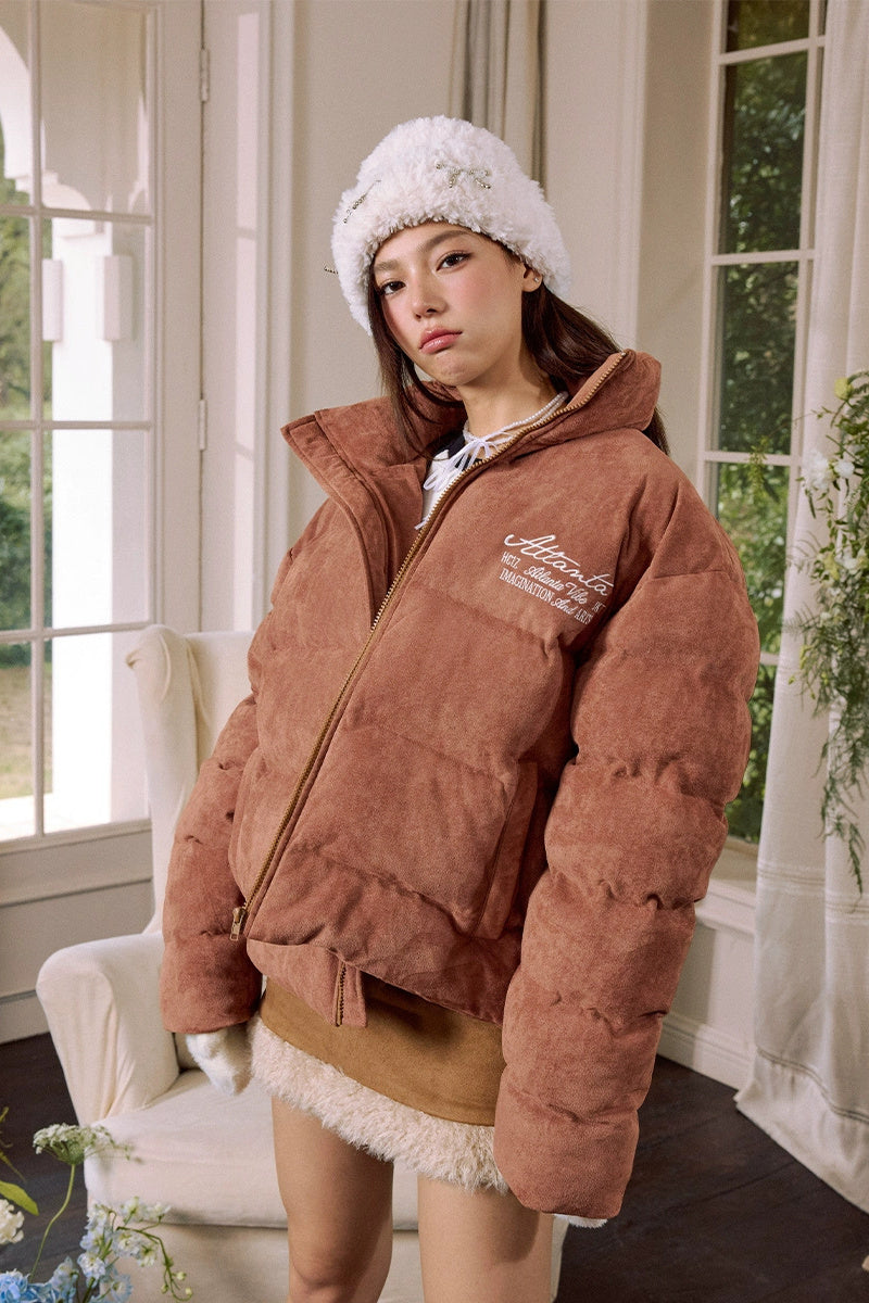 Pearl Suede Graphene Puffer Jacket — Harsh and Cruel — view 3