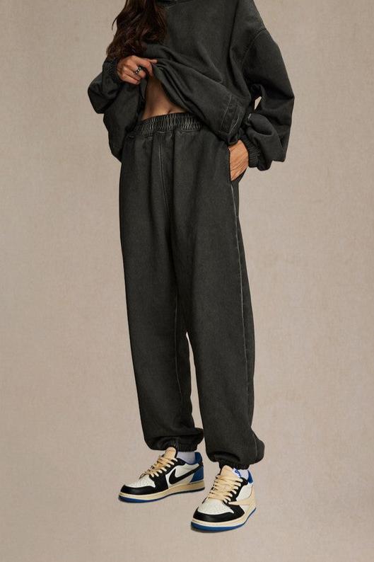 Vintage Wash Casual Pants — Trenqor Basics — view 4