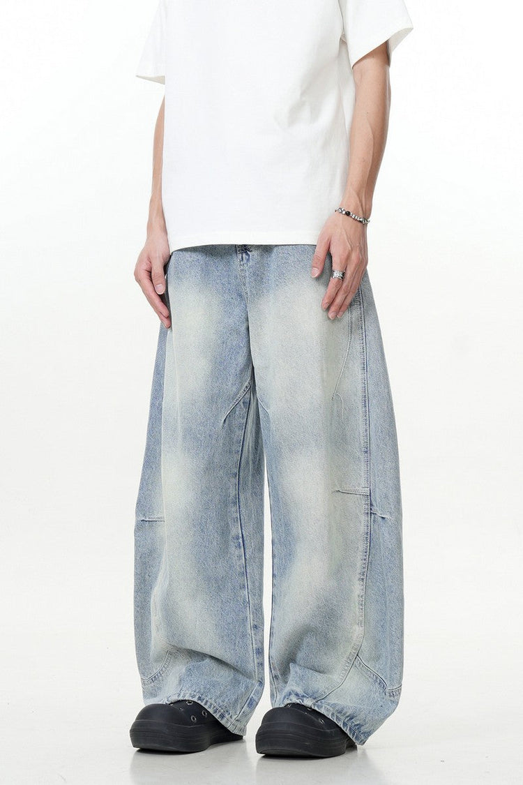 Light Blue Wide-Leg Jeans — Trenqor Basics — view 3