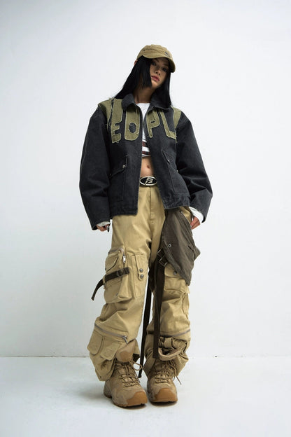 Detachable Bag Multi-Pocket Pants — PeopleStyle — view 5