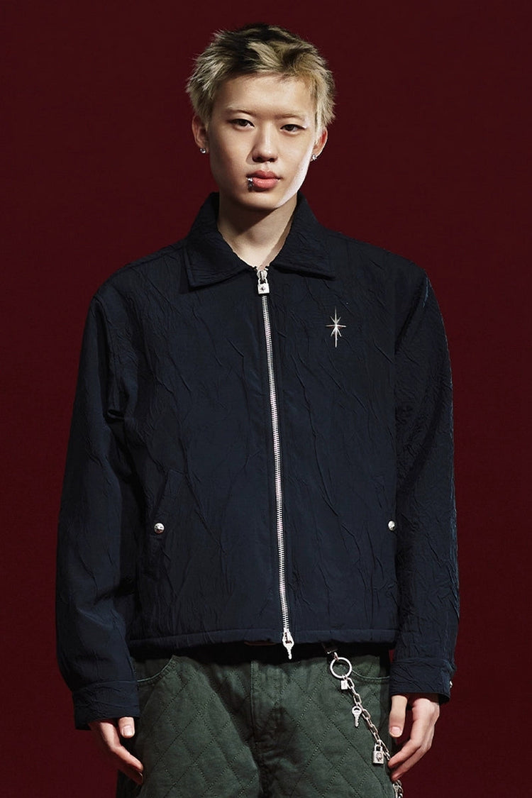 Starburst Wrinkled Oversized Jacket — Remedy — view 2