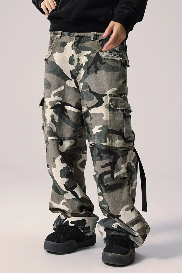 Patchwork Animal Print Cargo Pants — Remedy