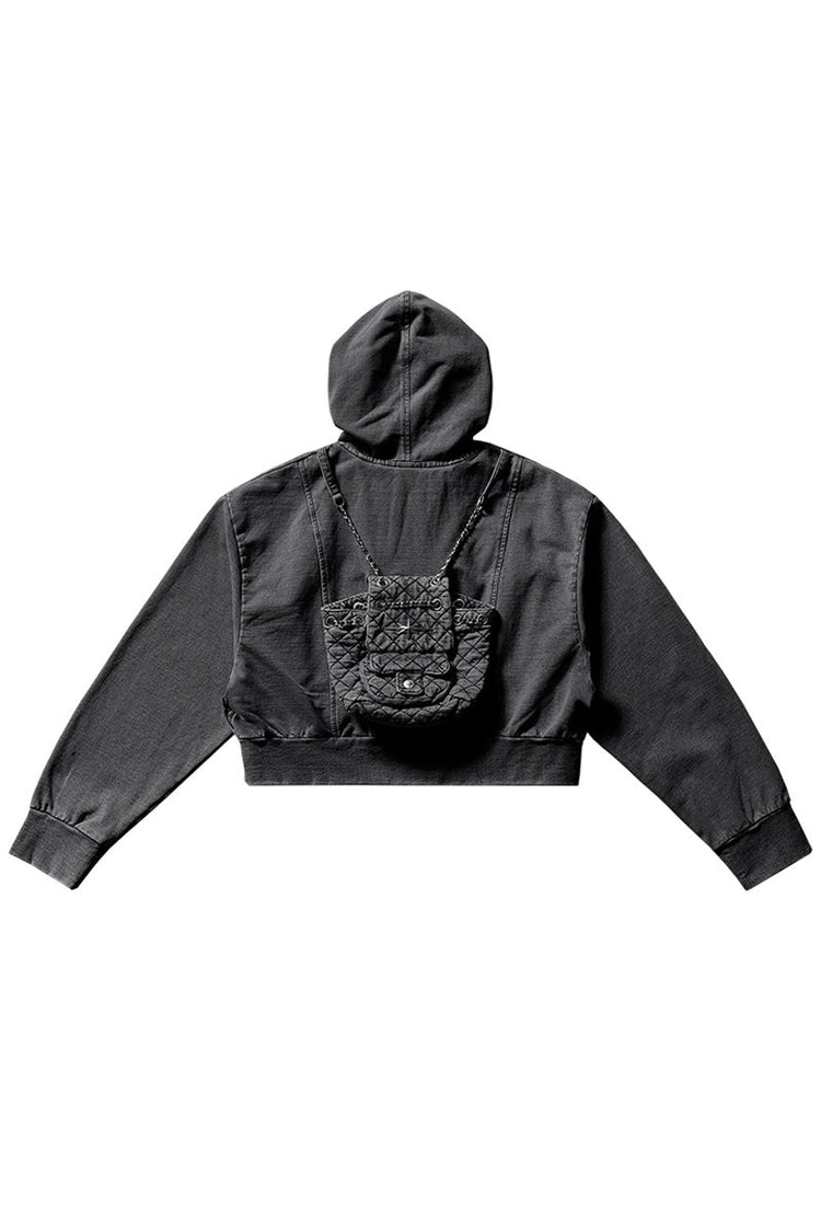 Vintage Washed Denim Hooded Jacket — Remedy — view 5