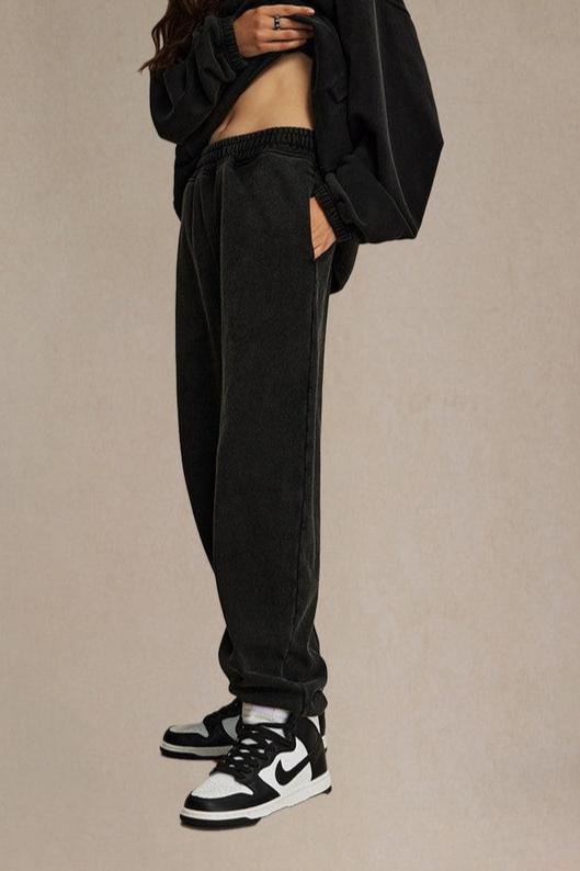 Vintage Wash Casual Pants — Trenqor Basics — view 2