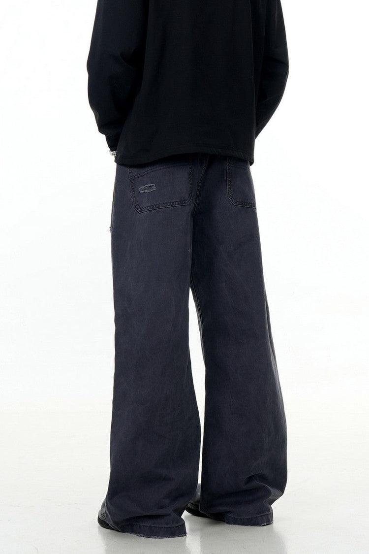 Irregular Distressed Cargo Pants — Trenqor Basics — view 2