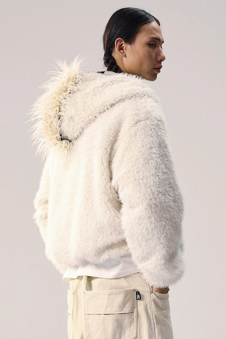 Faux Fur Hooded Puffer Jacket — Remedy — view 4