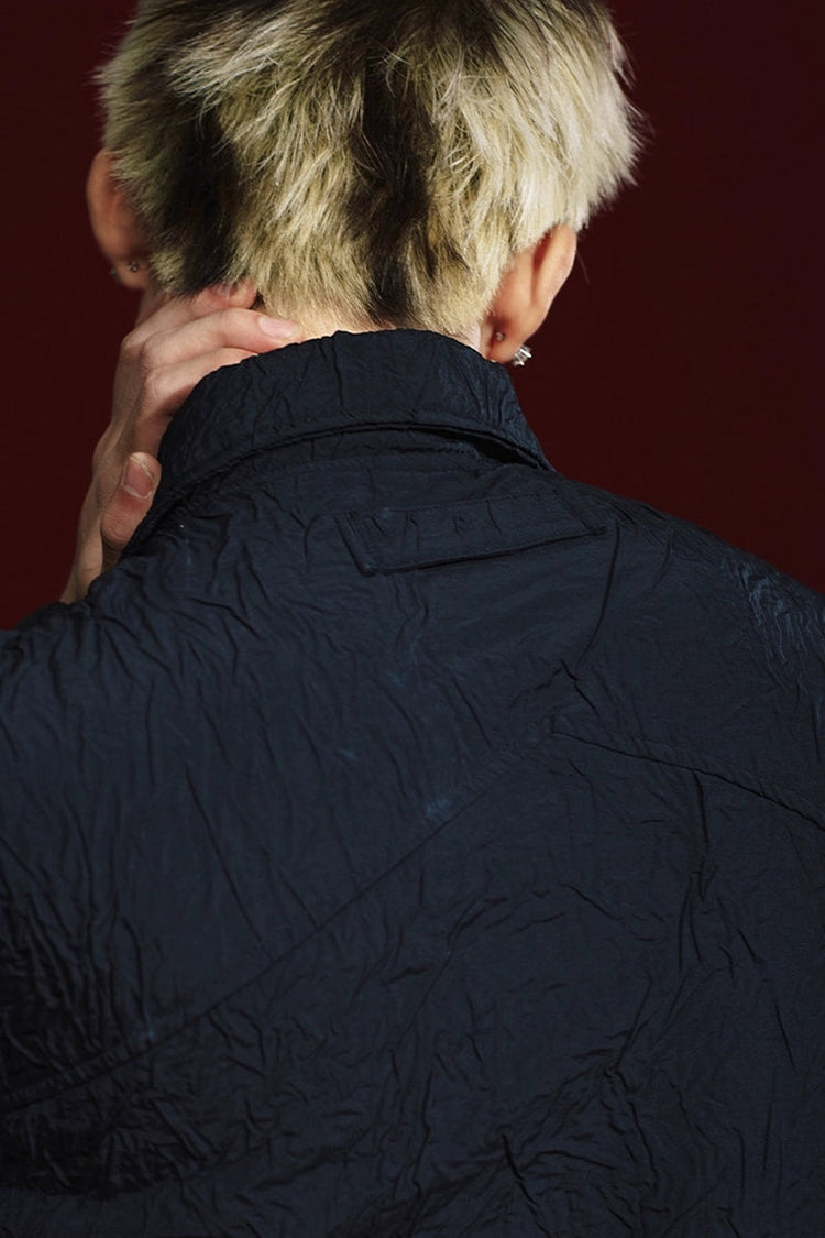 Starburst Wrinkled Oversized Jacket — Remedy — view 5