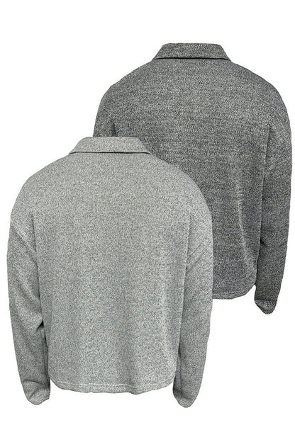 V-Neck Wheat Knit Sweater