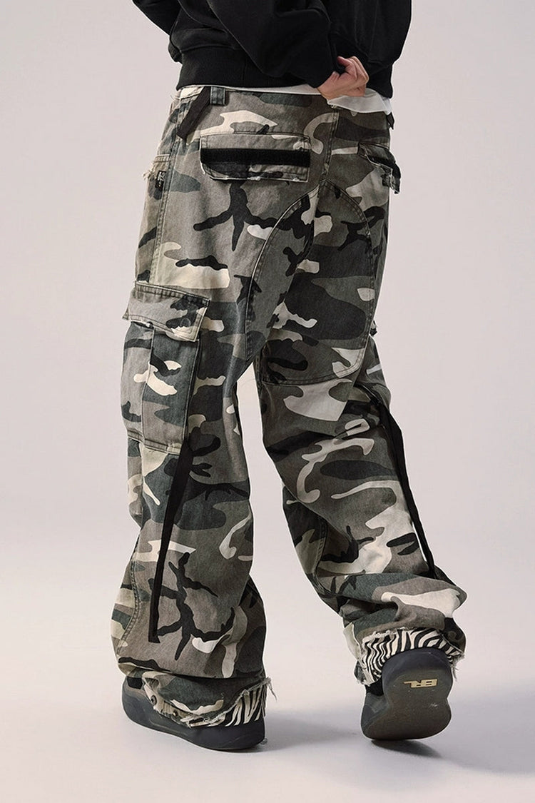 Patchwork Animal Print Cargo Pants — Remedy — view 2