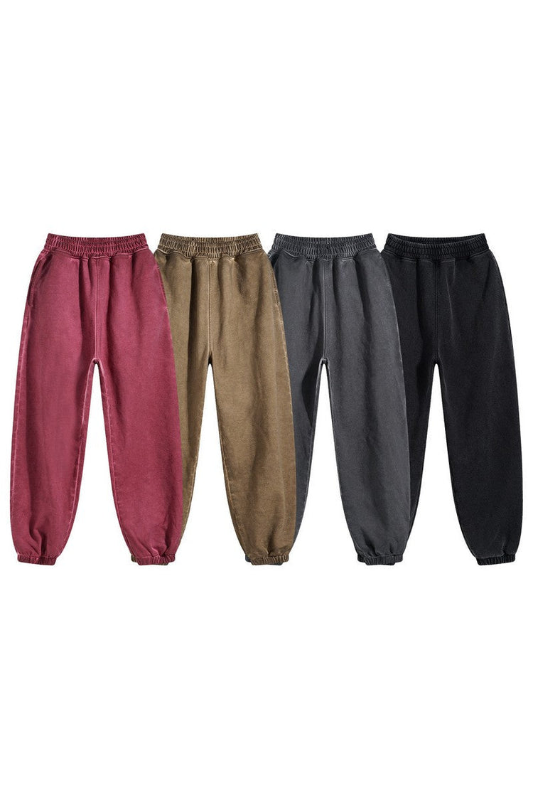 Vintage Wash Casual Pants — Trenqor Basics — view 5