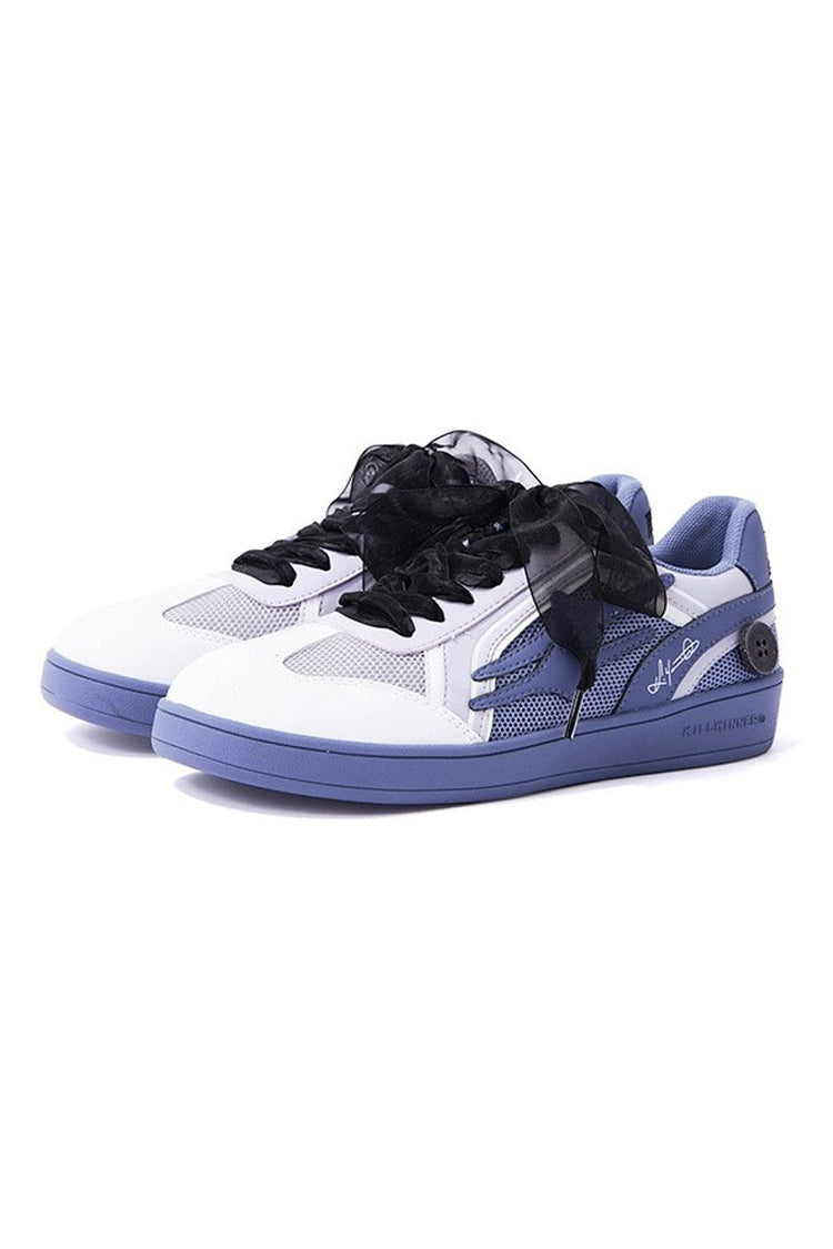 Midnight Blue Unisex Retro Low Top Trainers — Killwinner