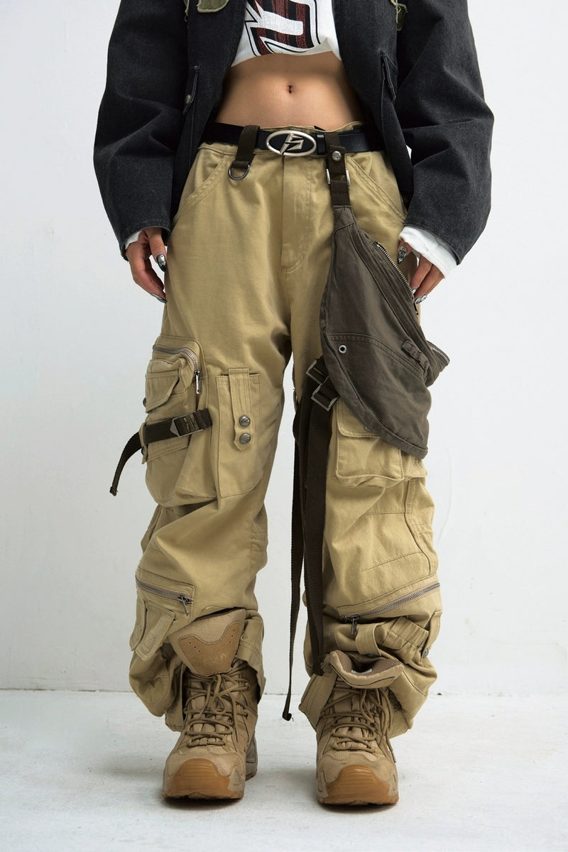 Detachable Bag Multi-Pocket Pants — PeopleStyle