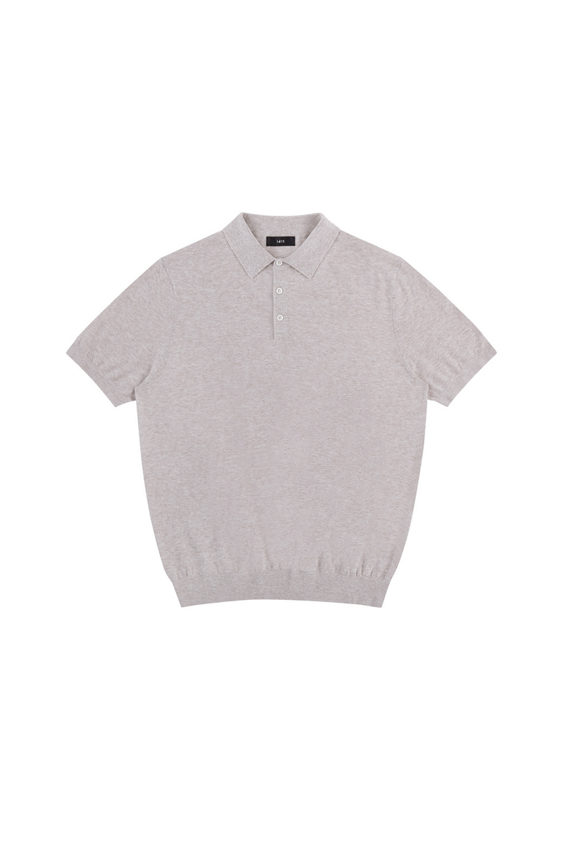 Linen Knit Polo Shirt