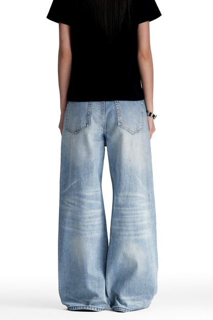Vintage Whisker Wash Bootcut Jeans