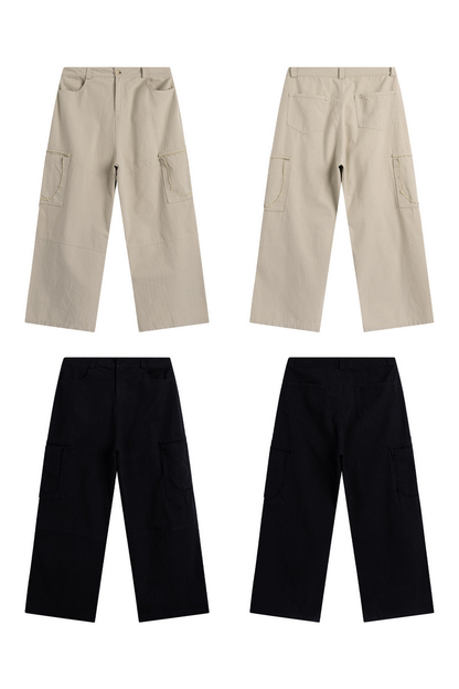 Distressed Side Pocket Cargo Pants
