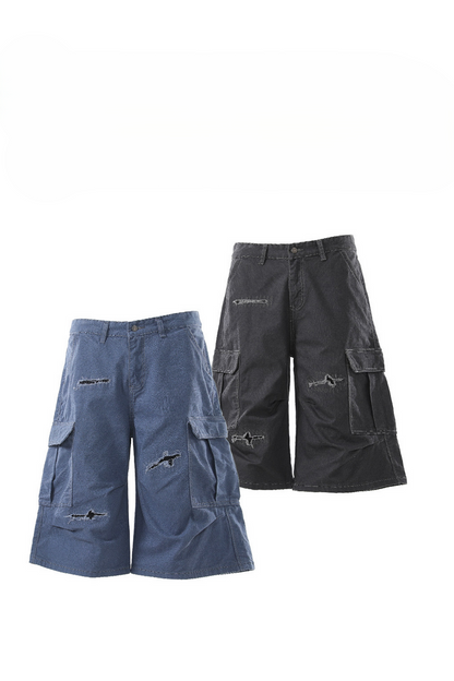 Washed Cargo Shorts