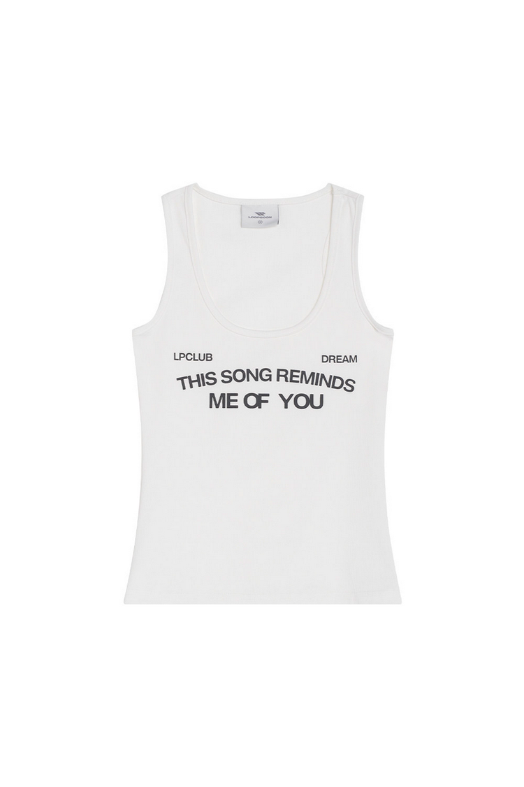 Slim Stretch Graphic Tank — Loopsoon — view 4